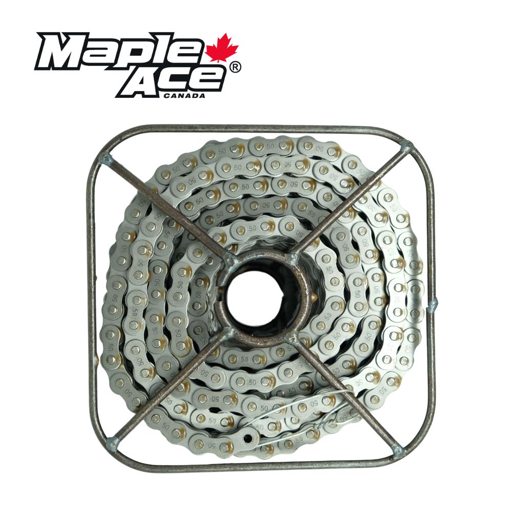 #50 Roller Chain Single 5/8in Pitch 50 Feet plus 5 Connecting Master Links