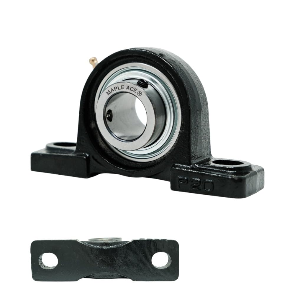 UCP207-21 Pillow Block Bearing 1-5/16in Bore, 2-Bolt, Self-Aligning, 3 Lips Seal, Solid Base