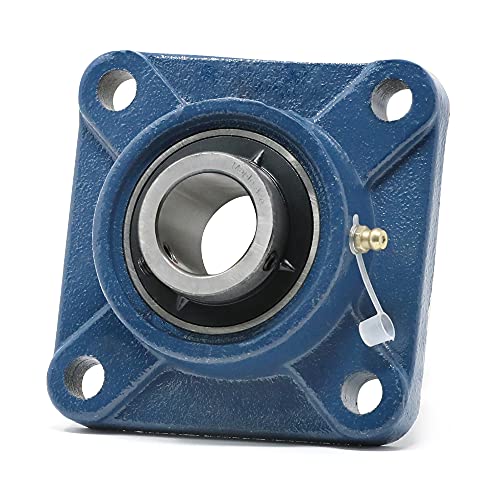 UCF207-22 Flange Bearing 1-3/8in Bore, 4-Bolt Self-Aligning, Solid Base