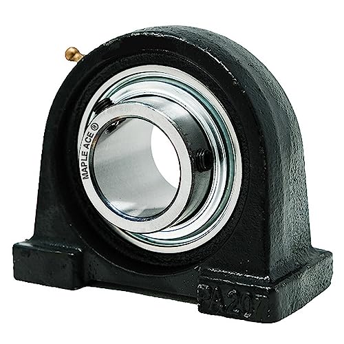 UCPA204-12 Tapped Base Pillow Block Bearing 3/4in Bore, Self-Aligning, 3 Lips Seal