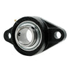 UCFL209 Flange Bearing 45mm Bore, Oval 2-Bolt Self-Aligning, Solid Base, R3 Triple Lip