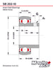 SB202-10 Insert Bearing 5/8in Bore Spherical OD w/Set Screws