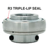 UC207-22 R3 Triple-Lip Seal Insert Bearing 1-3/8in Re-lube w/Set Screws