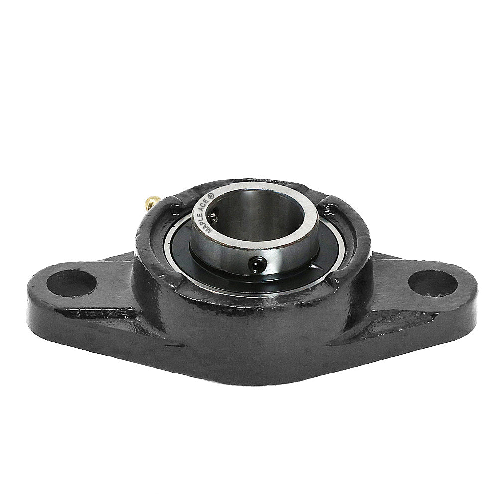 UCFL201-8 Flange Bearing 1/2in Bore, Oval 2-Bolt Self-Aligning, Solid Base