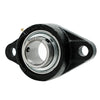 UCFL206 Flange Bearing 30mm Bore, Oval 2-Bolt Self-Aligning, Solid Base, 3 Lips Seal