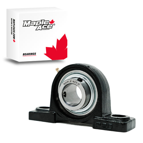 UCP211 55mm R3 Triple-Lip Pillow Block Bearing 2-Bolt Solid