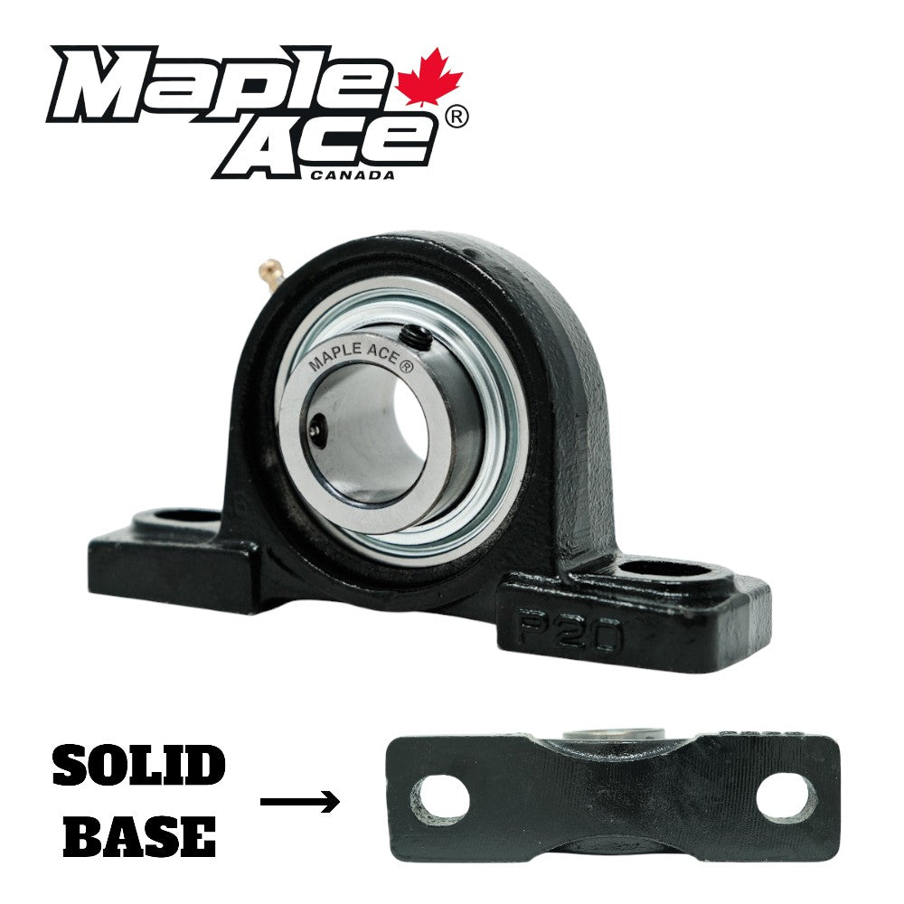 UCP205-14 Pillow Block Bearing 7/8in Bore, 2-Bolt, Self-Aligning, 3 Lips Seal, Solid Base