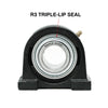 UCPA205 25mm Bore R3 Triple-Lip Seal Tapped Pillow Block Bearing